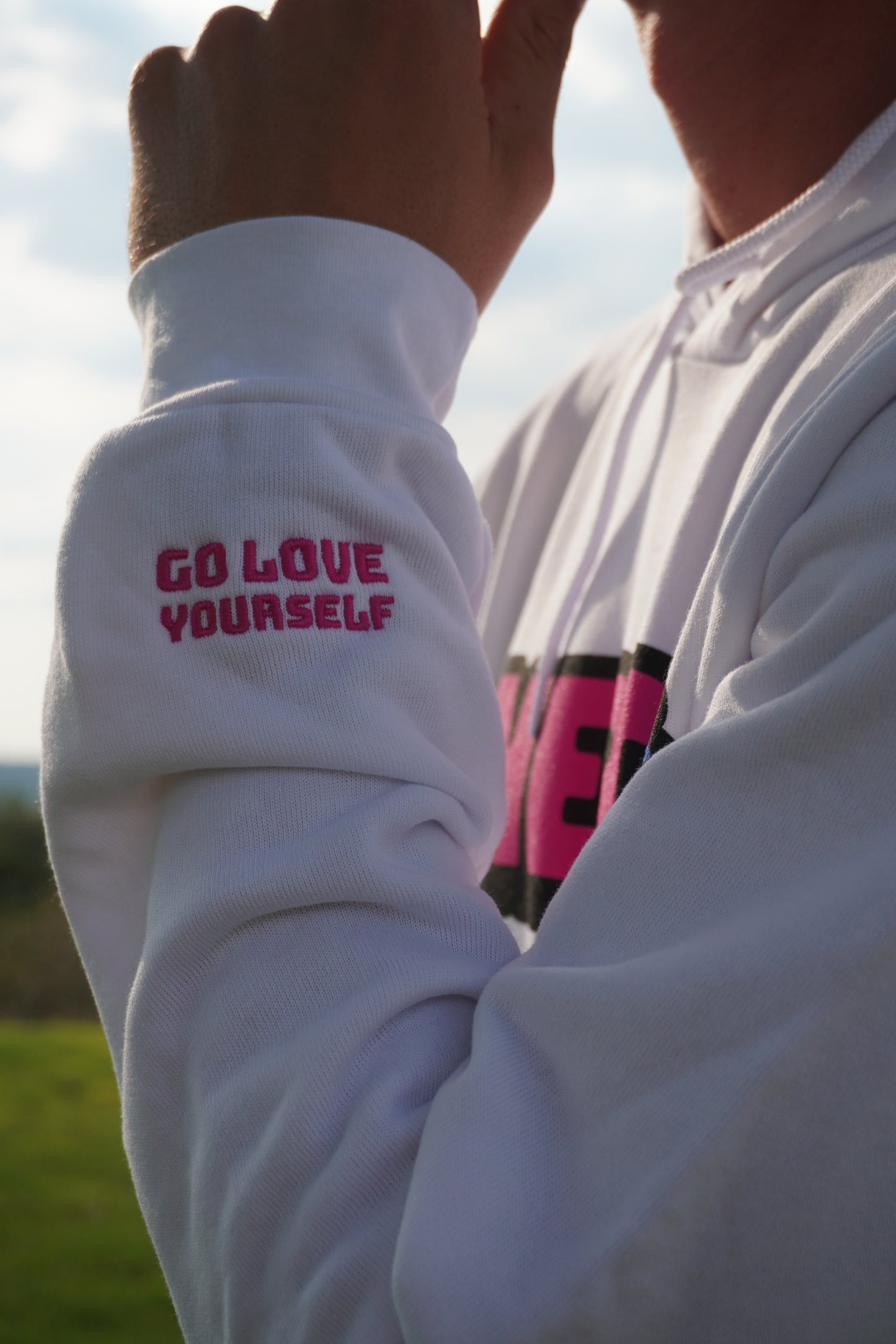 Nerd HQ Staple Sponge Fleece Pullover Hoodie (Pink Logo)
